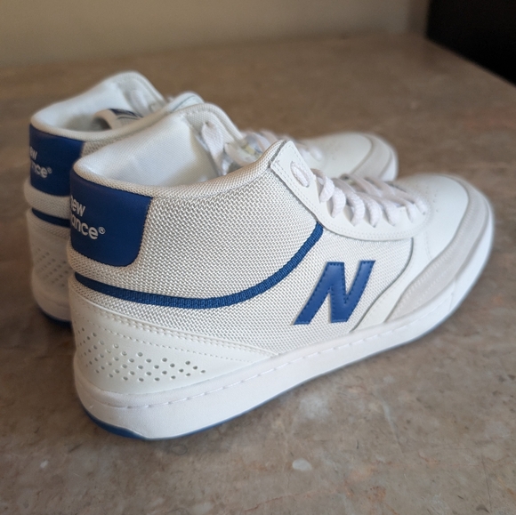 New Balance 440 Classic White-Blue High-Top Sneakers (2022) Men Size 10.5 No Box - Picture 7 of 14